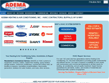 Tablet Screenshot of ademaheating.com